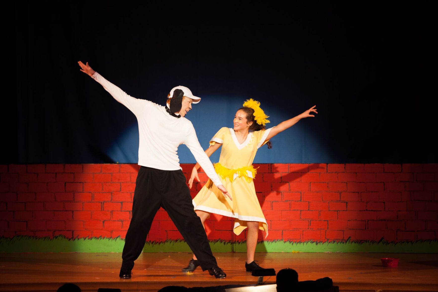 Rusty Frank and Sofia Osborne in "You're a Good Man, Charlie Brown"